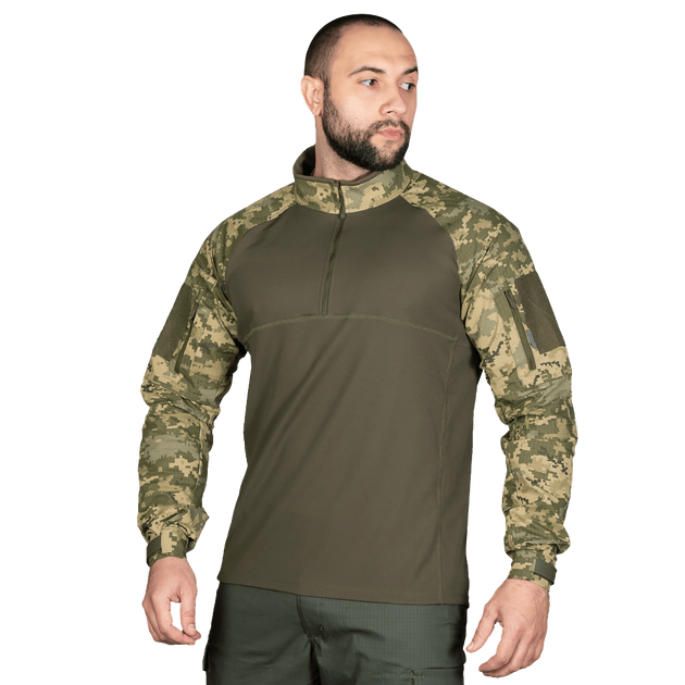 Рубашка тактическая боевая универсальная для силовых структур CM Raid Камуфляж/Олива (7046), XL (OPT-22081) - изображение 2