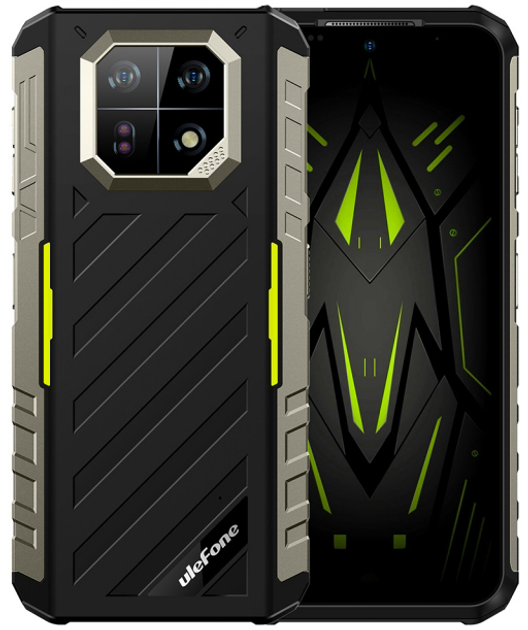 Smartfon Ulefone Armor 22 8/128GB Black-Green (6937748735540) - obraz 1