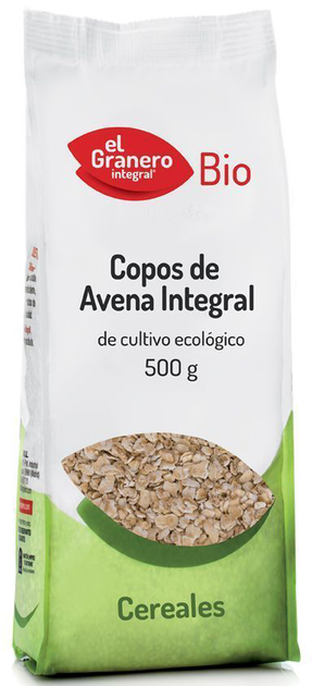 Вівсяні пластівці El Granero Copos Avena Integrales Bio 500 г (8422584018059) - зображення 1