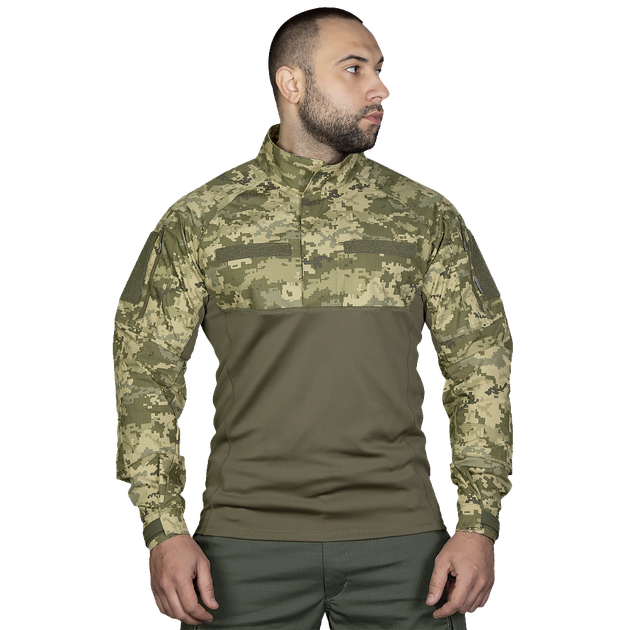 Рубашка тактическая боевая универсальная для силовых структур CM Blitz Камуфляж/Олива (7020), XL (OPT-24931) - изображение 2