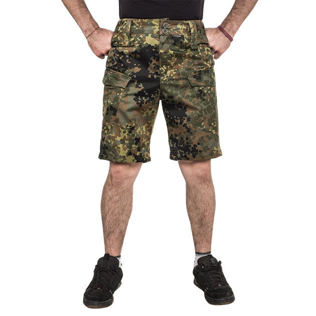 Шорти тактичні чоловічі камуфляжні для силових структур Brotherhood Camo Флектарн ріпстоп 48-50 (OPT-13201) - зображення 1