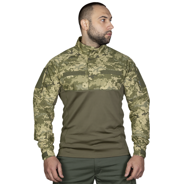 Рубашка тактическая боевая универсальная для силовых структур CM Blitz Камуфляж/Олива (7020), XXXL (OPT-27701) - изображение 2