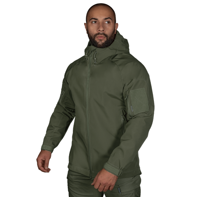 Куртка тактическая демисезонная мужская для силовых структур Stalker SoftShell Олива (7225), L (OPT-34521) - изображение 2