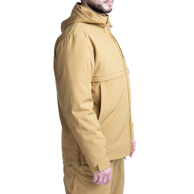 Куртка тактична зносостійка полегшена для силових структур Brotherhood SoftShell койот 54/170-176 (OPT-35001) - зображення 2