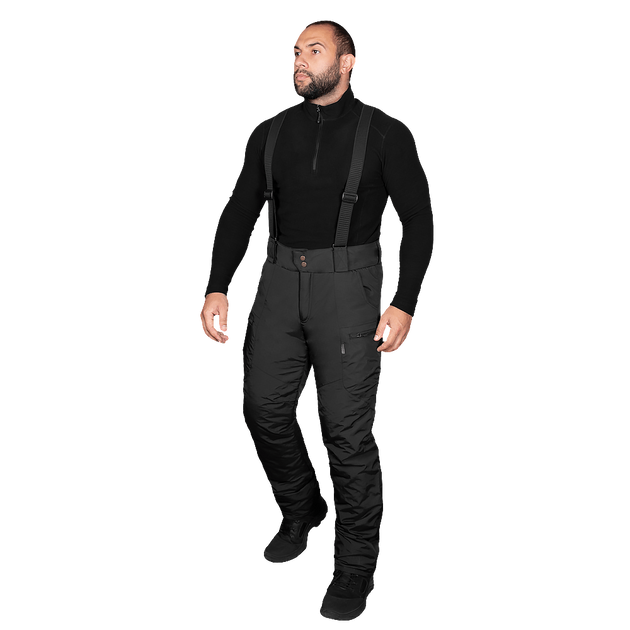 Штани тактичні зимові чоловічі утеплені штани для силових структур Patrol Taslan Чорні (7357), XL (OPT-36701) - зображення 2