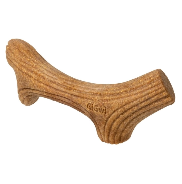 Игрушка для собак Рог жевательный GiGwi Wooden Antler, дерево, полимер, XS - изображение 2