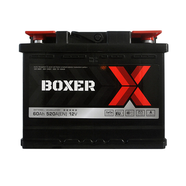 Автомобільний акумулятор BOXER (555 80) (L2) 60Ah 520A R+ (правий +) BOXER - изображение 1