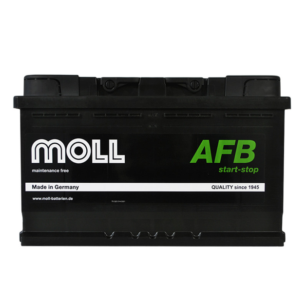 Автомобільний акумулятор MOLL AFB (L4) start/stop 86Ah 820A R+ (правий +) MOLL - изображение 1