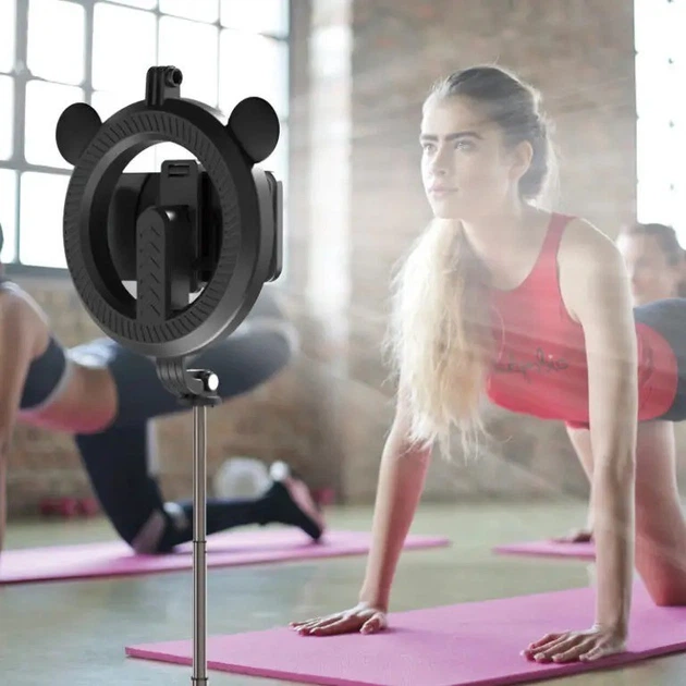 Селфі палиця з підсвіткою Earldom ET ZP2Z з Bluetooth пультом тринога трипод кільцева лампа з штативом на акумуляторі для фото відео телефона - Фото 4 Селфі палиця з підсвіткою Earldom ET ZP2Z з Bluetooth пультом тринога трипод кільцева лампа з штативом на акумуляторі для фото відео телефона - зображення 4