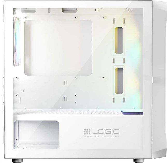 Obudowa Logic Concept Portos Mesh+Glass ARGB fans 3x120 mm White (AM-PORTOS-20-0000000-0002) - obraz 7