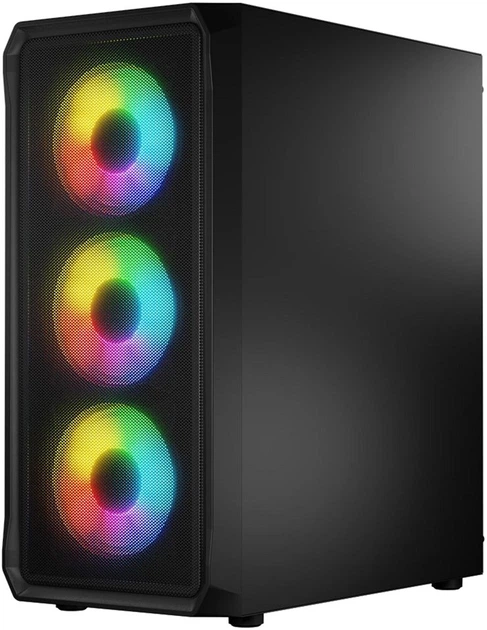Obudowa komputerowa Logic Concept Portos Mesh+Glass ARGB fans 4x120 mm Black (AT-PORTOS-10-0000000-0002) - Zdjęcie 2 Obudowa komputerowa Logic Concept Portos Mesh+Glass ARGB fans 4x120 mm Black (AT-PORTOS-10-0000000-0002) - obraz 2