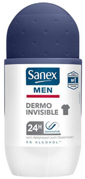 Dezodorant Sanex Men Desodorante Roll-On Sin Alcohol 50 ml (8718951463530) - obraz 1
