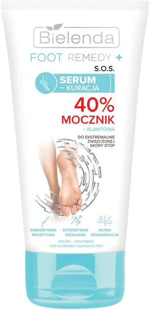 Сироватка для пошкодженої шкіри стоп Bielenda Foot Remedy S.O.S 40% сечовина 50 мл (5902169051617) - зображення 1