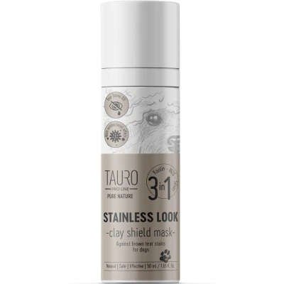 Маска для тварин Tauro Pro Line Stainless look Видаляє бурі плями навколо очей і рота 50 мл (TPL63380) - Фото 1 Маска для тварин Tauro Pro Line Stainless look Видаляє бурі плями навколо очей і рота 50 мл (TPL63380) - зображення 1