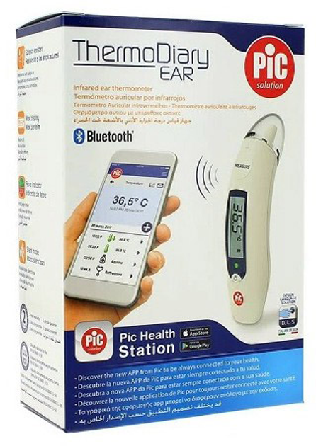 Bezdotykowy termometr na podczerwień Pic Solution Thermodiary Ear Thermometer (8058664128341) - obraz 1
