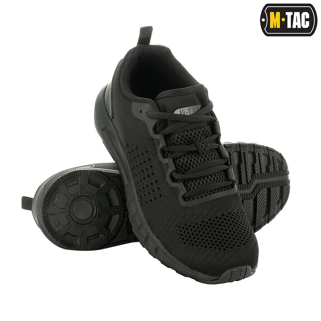 Кросівки кеди військове взуття із сіткою для армії ЗСУ M-Tac Summer light black 45 - зображення 2
