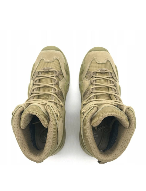 Кожаные ботинки Оливковый 45 - изображение 2