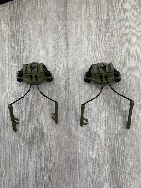 Кріплення для навушників чебурашка на шолом із рейкою Койот - зображення 1