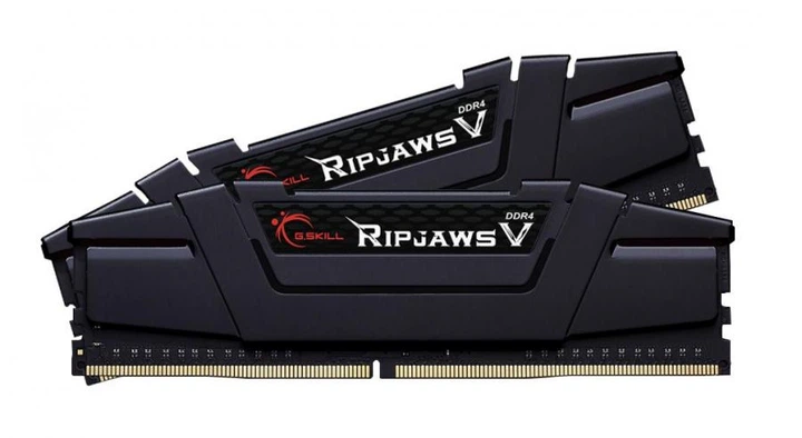 Оперативная память DDR4 32 Gb (3200 MHz) (Kit 16 Gb x 2) G.SKILL Ripjaws V Black (F4-3200C16D-32GVK) - Фото 1 Оперативная память DDR4 32 Gb (3200 MHz) (Kit 16 Gb x 2) G.SKILL Ripjaws V Black (F4-3200C16D-32GVK) - изображение 1