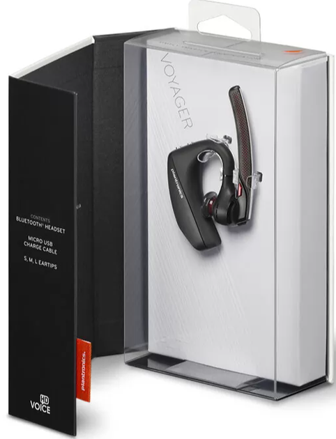 Бездротова Bluetooth-гарнітура Plantronics Voyager 5200 Чорна Б/В 0000722211111 - Фото 5 Бездротова Bluetooth-гарнітура Plantronics Voyager 5200 Чорна Б/В 0000722211111 - зображення 5