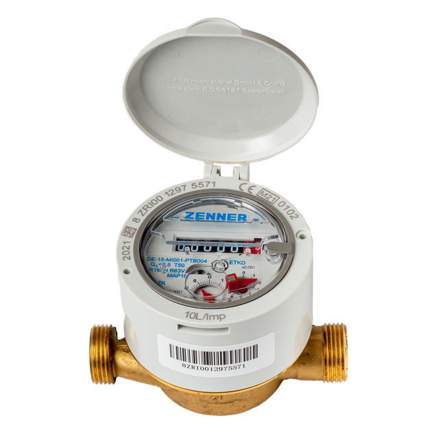 Счетчик холодной воды Ду 15 Zenner ETKD R160 - Фото 2 Счетчик холодной воды Ду 15 Zenner ETKD R160 - изображение 2