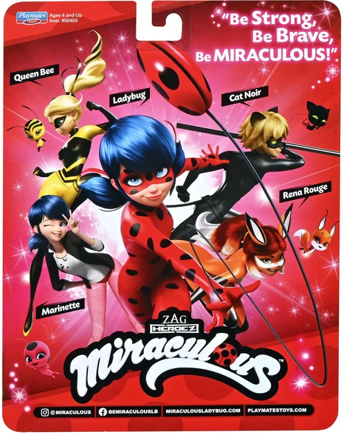 Figurka Playmates Miraculous: Biedronka i czarny kot Adrien Agreste (43377504085) - obraz 3