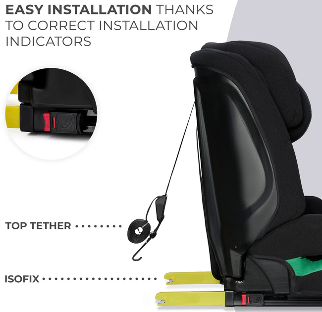 Fotelik samochodowy KinderKraft Safety Fix 2 i-Size Black (KCSAFI02BLK0000) - obraz 11
