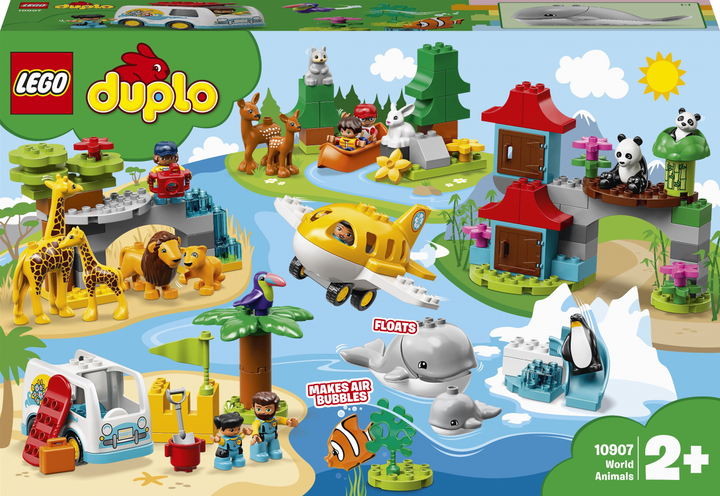 Zestaw klocków LEGO DUPLO Zwierzęta świata 121 element (10907) - obraz 1