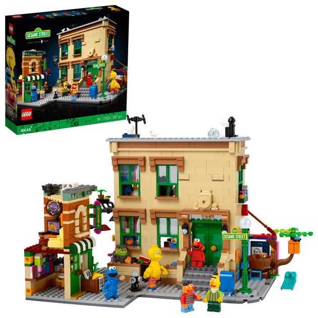 Zestaw klocków Lego Ideas Ulica Sezamkowa 123 1367 części (21324) - obraz 2