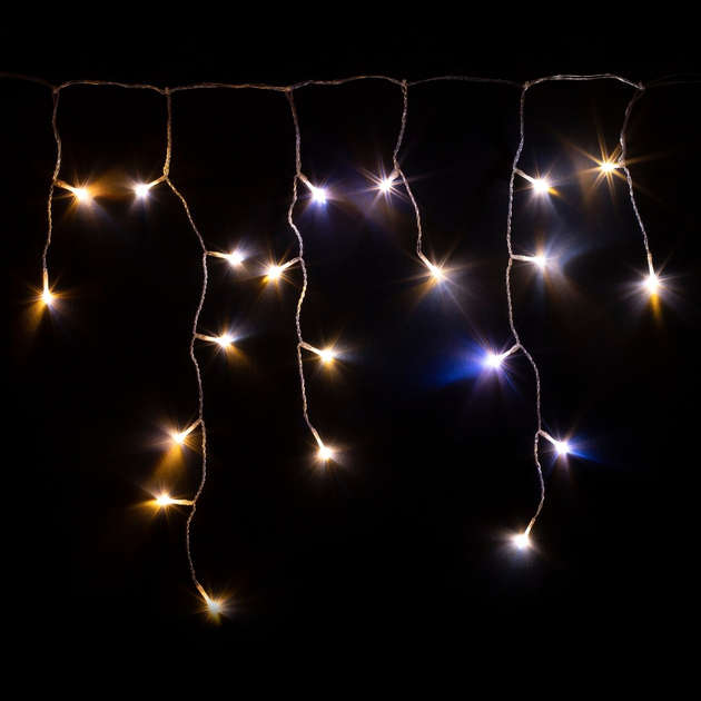 Girlanda Twinkly Icicle AWW 190 LED Smart LED, BT+WiFi, Gen II, przezroczysty kabel IP44 (TWI190GOP-TEU) - obraz 6