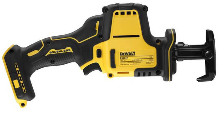 Шабельна пила акумуляторна безщіткова DeWalt DCS369NT (DCS369NT-XJ) - зображення 2