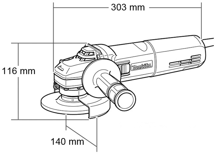 Szlifierka katowa Makita GA5040C - obraz 2