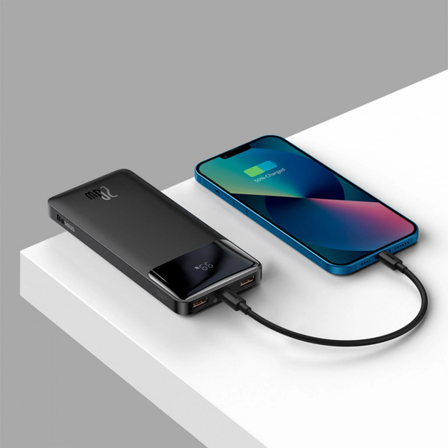 УМБ Baseus Bipow Digital Display Fast Charge Power Bank Overseas Edition 10000mAh 20W Black (PPBD050301) - зображення 7