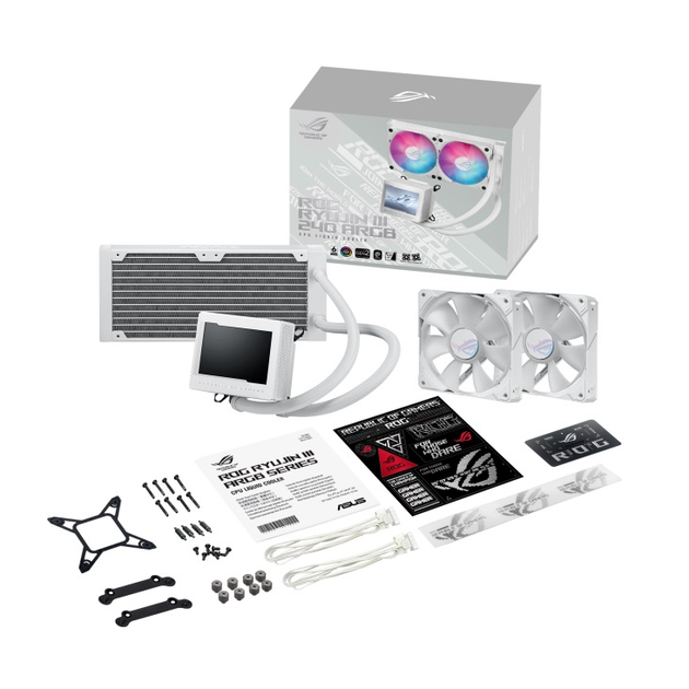 Chlodzenie wodne Asus ROG Ryujin III 240 ARGB White Edition (90RC00K2-M0UAY0) - obraz 8