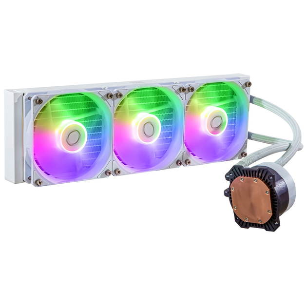 Chlodzenie wodne Cooler Master MasterLiquid 360L Core ARGB White (MLW-D36M-A18PZ-RW) - obraz 2