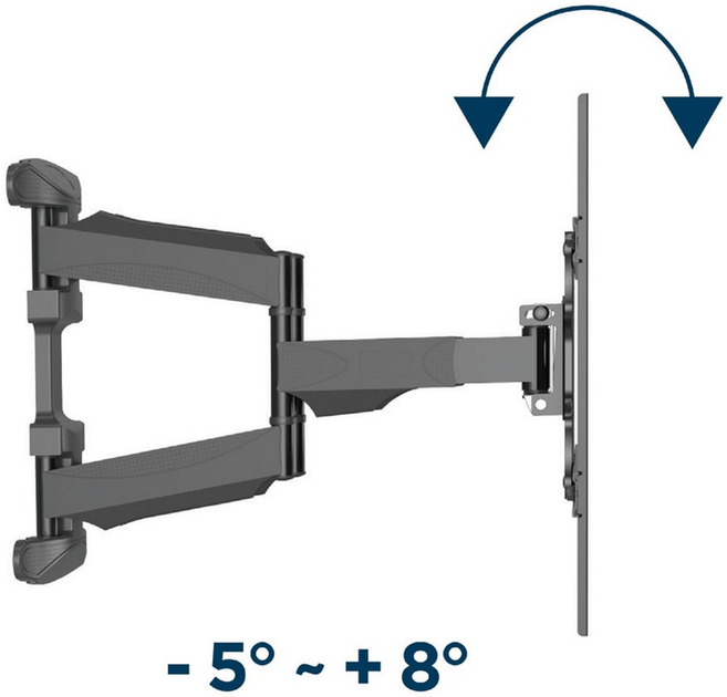 Настінний поворотний кронштейн Gembird 32"-75" (WM-75ST-01) - зображення 2