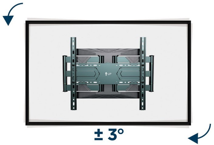 Настінний поворотний кронштейн Gembird 40"-80" (WM-80ST-01) - зображення 5