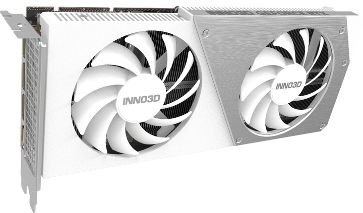 Karta graficzna INNO3D PCI-Ex GeForce RTX 4060 Ti Twin X2 OC White 16GB GDDR6 (128bit) (2595/18000) (HDMI, 3 x DisplayPort) (N406T2-16D6X-178055W) - obraz 1