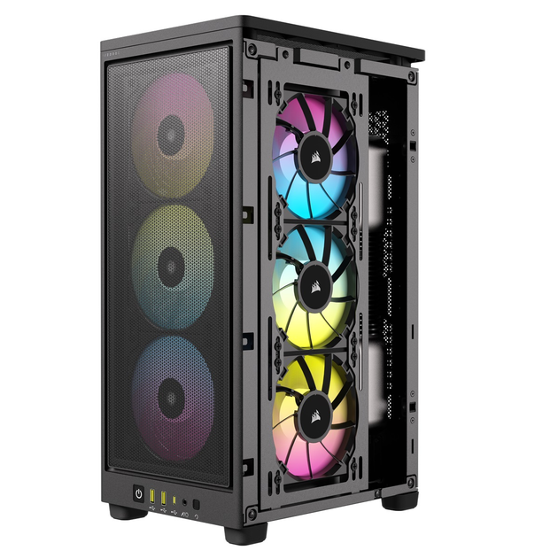 Корпус Corsair 2000D RGB Airflow Black (CC-9011246-WW) - зображення 14