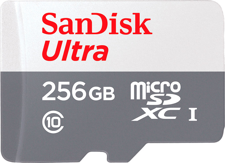 Karta pamięci SanDisk Ultra microSDXC 256GB Class 10 UHS-I (SDSQUNR-256G-GN3MN) - obraz 1