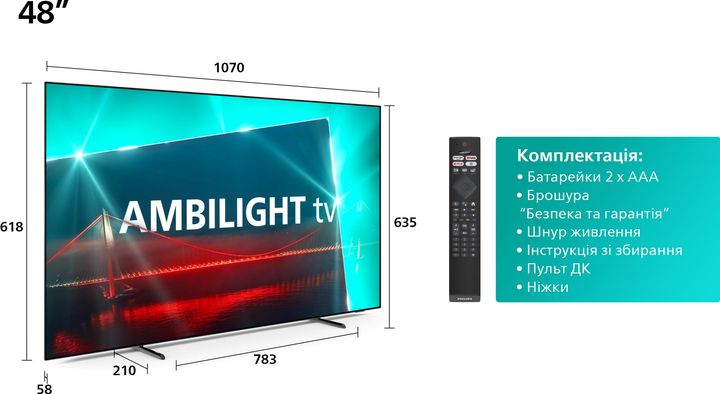Telewizor Philips 48OLED718/12 - obraz 8