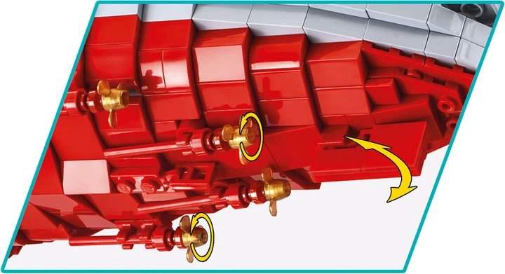 Klocki konstrukcyjne Cobi WWII Pancernik Yamato 2665 szt. (5902251048334) - obraz 4