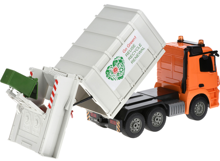Машинка на радіокеруванні Same Toy Сміттєвоз Mercedes-Benz 40 см (6948061921992) - зображення 3