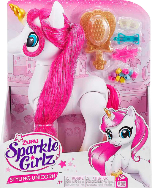 Figurka Zuru Sparkle Girls Bajkowy Jednorożec Pinky 28 cm (0193052021144) - obraz 1