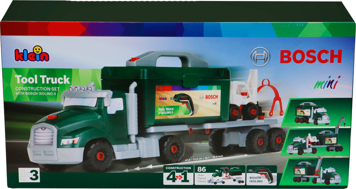 Конструктор Klein Bosch Вантажівка з шуруповертом Ixolino II 86 шт (4009847086402) - зображення 4