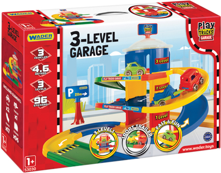 Garaż Wader Play Tracks Garage 57x80 cm (5900694530300) - obraz 1