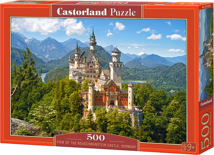 Puzzle Castorland View of the Neuschwanstein Castle 500 szt (5904438053544) - obraz 1
