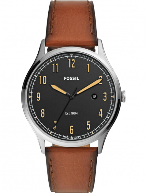 Мужские наручные часы Fossil FS5590 Серебро\Коричневый – фото, отзывы ...