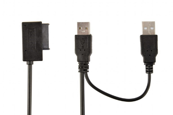 Adapter Cablexpert USB 2.0 - Slimline SATA 13-pin (A-USATA-01) - obraz 1