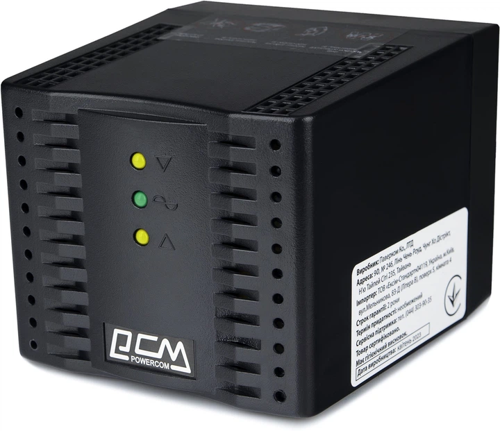 Стабилизатор напряжения Powercom TCA-3000 Black – фото, отзывы